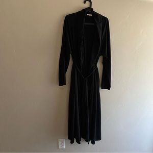 **SOLD** Skin robe black long sleeve maxi length